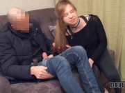 DEBT4k. Hung bank employee agrees to leave girl alone if they have sex 8/16