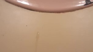 Quick bathroom cumshot