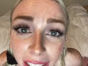 POV JOI Cum On My Cute Freckle Face Mouth Fetish Cum Countdown - Remi Reagan 10/16