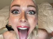 POV JOI Cum On My Cute Freckle Face Mouth Fetish Cum Countdown - Remi Reagan 11/16