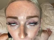 POV JOI Cum On My Cute Freckle Face Mouth Fetish Cum Countdown - Remi Reagan 4/16