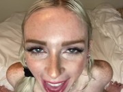 POV JOI Cum On My Cute Freckle Face Mouth Fetish Cum Countdown - Remi Reagan 6/16