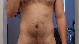Dante Drackis - nude brushing teeth 10/18/2022