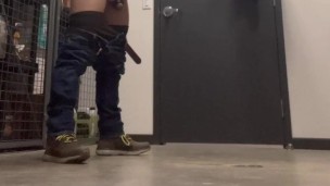 Went to the store room and had to pee
