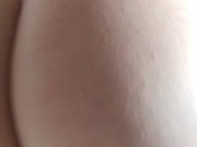 trying on skirt without panties, showing the pussy and the big ass 3/16