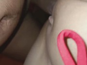 follando en el motel, le gusta gemir a mi amante con vestido rojo es follada. 14/16