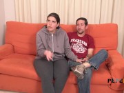 Cuckold fantasies: Husband can't hold himself and joins the fun! 2/16