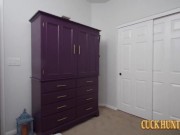 As cucked husband Adam Castle was hiding in the closet 1/16