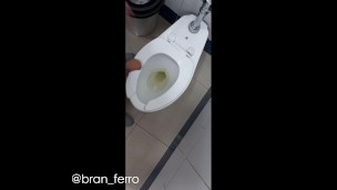Jerking my Cock in Mall Bathroom, I Almost Cum There | Bran Ferro