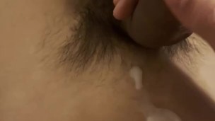 Asian twink jerking off after school