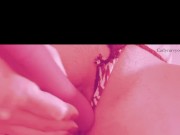 Very horny blonde teasing body and using dildos!  9/16