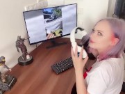 FUCKED THE GAMER NEIGHBOR RIGHT ON HER DESK 1/16