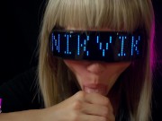 Сyberpunk girl greedily sucks all the cum out of her fan 13/16