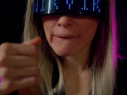 Сyberpunk girl greedily sucks all the cum out of her fan 14/16