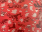 Cute Halloween pj pants tease!  16/16