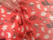 Cute Halloween pj pants tease!  6/16