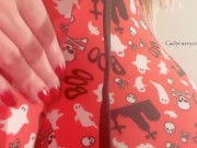 Cute Halloween pj pants tease!  9/16