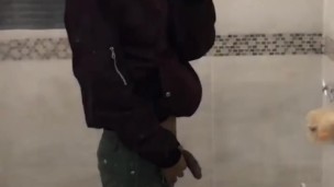 Big dick peeing