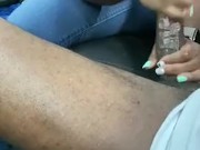 Cuck let’s wife stroke bbc in car while at home 1/16