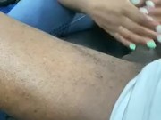 Cuck let’s wife stroke bbc in car while at home 7/16