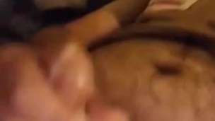 Chubby guy jerks and cums nicely 