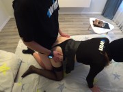 Шикарная жопастая девушка отдалась грабителю и КОНЧАЕТ много раз!!! СПЕРМА В КИСКУ! 9/16