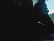 My big boobs step cousin gives me a handjob. Love touching my tick cock and makes me cum hard  13/16