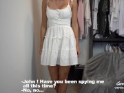 Step Mom Caught Step Son Spying on Her and help him to Cum Quick CarryLight Amateur Natural Boobs 3/16