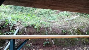 Enjoy pee and masturbation during a picnic. I need it!