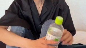 what happens if I tickle you with top of pet bottle?♡ #shorts