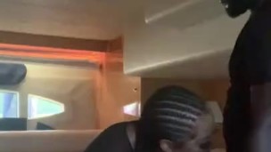 Sucks dick while the boat captain is speaking 