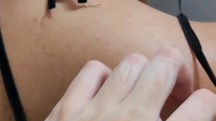 Witch on halloween, enjoying a lot