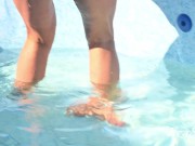 orgasm in the pool and butt plug in big ass 16/16