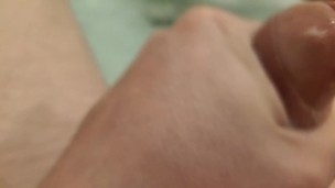 Close Up Precum and Cumshot Moan