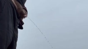 Pissing by the river