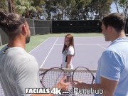 FACIALS4K Horny Redhead Mazy Myers Takes A Break From Tennis To Get Several Facials 2/16