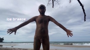 Risky Spanish Anatomy Class at the Beach