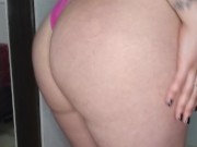 showing butt and stretching after training 12/16