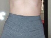 changing leggings, showing big ass 15/16