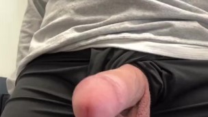 Milking the cum out of my dick in the office for onlyfans