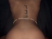 SLIM THICK BUBBLE BUTT EBONY TAKES BACKSHOT POUNDING WHILE HUSBAND IS AT WORK 5/16