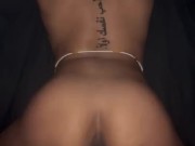 SLIM THICK BUBBLE BUTT EBONY TAKES BACKSHOT POUNDING WHILE HUSBAND IS AT WORK 7/16