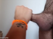 Il nostro primo pompino close-up, con sborrata in bocca - Video intero su ONLYFANS 11/16