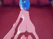 Rem and I have intense sex in the bedroom. - Re:Zero POV Hentai 13/16