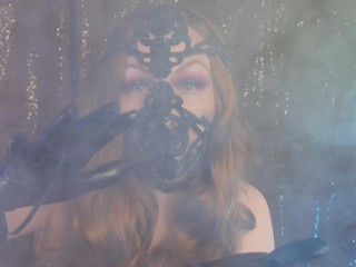 ASMR beautiful in 3D latex mask with leather gloves – erotic free video (SFW)