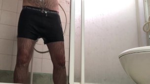 Very hairy gorilla man taking a shower - my uncensored videos are on ONLYFANS 🔥