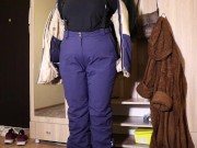 I change after the walk.