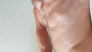 Ripped abs, fat cock, close up, hairy hole