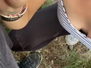 Pendant que je le suce dans la forêt, on se fait surprendre 😅🤭 15/16