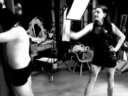 Dominatrix Nika whipped her slave. Spanking, flogging 9/16